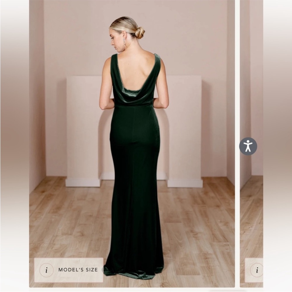 Emerald Green Dakota Dress - Picture 2 of 8